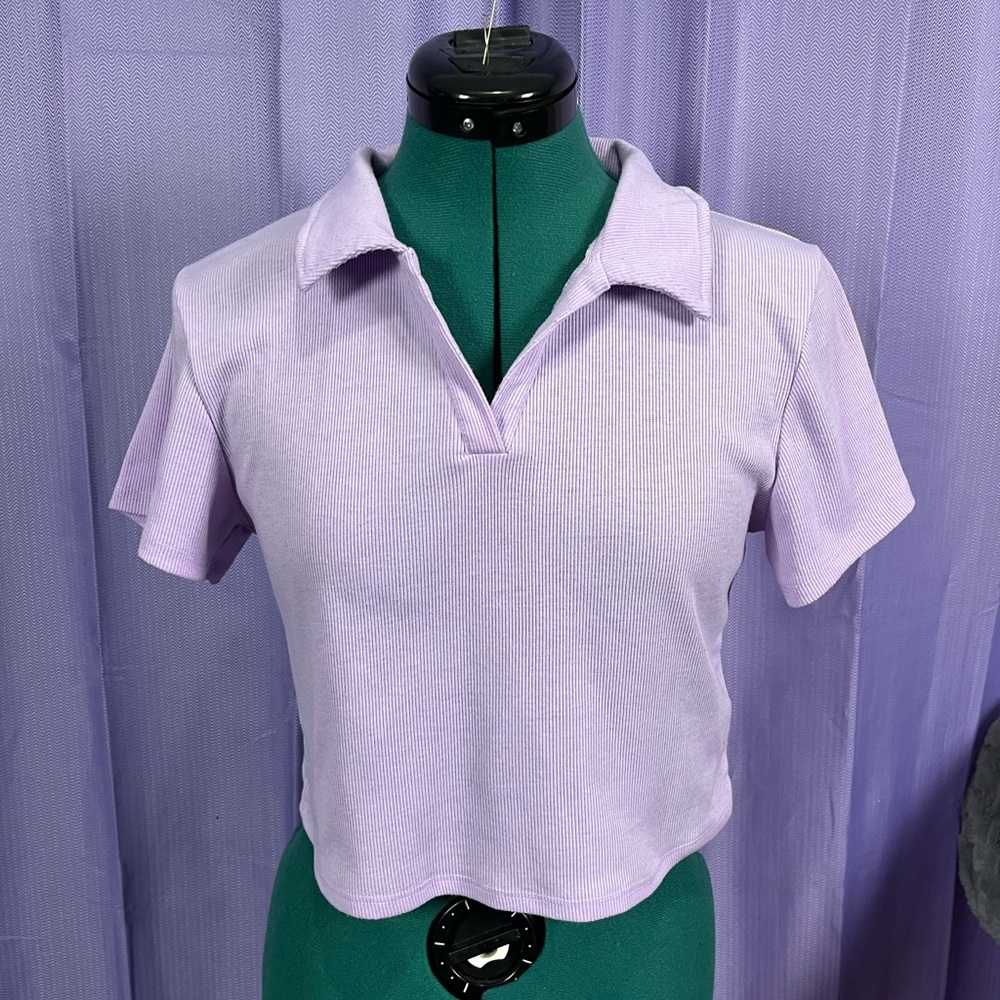 Forever 21 Cropped Purple Top